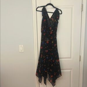 The Kooples Daydream Flowers Silk Wrap Dress